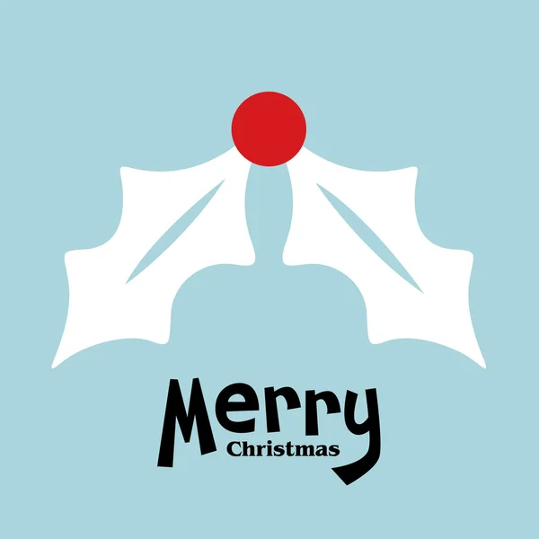 Векторна голлі різдвяної листівки — стоковий вектор