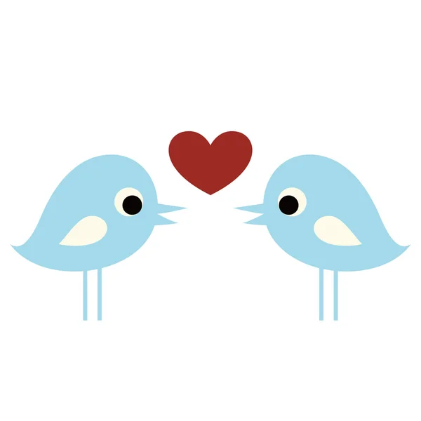 Birds with love — Stock Vector