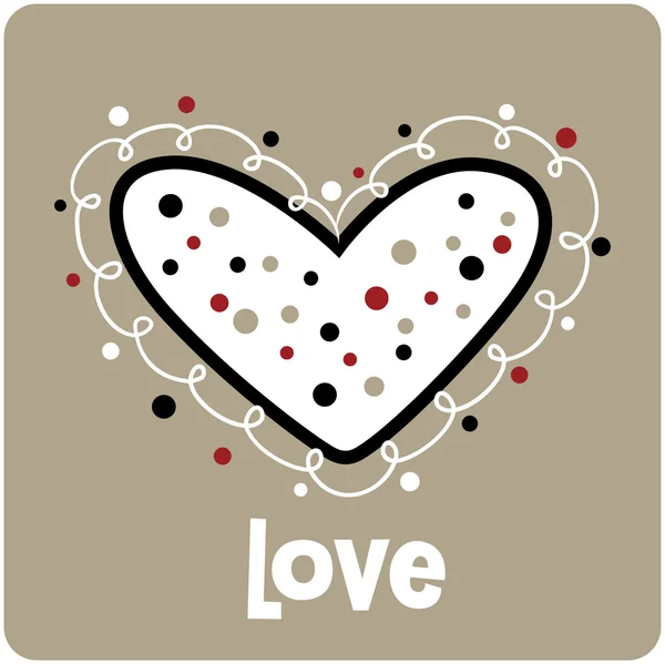Sevgililer Günü kart tasarımı — Stok Vektör