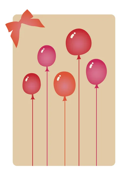 Vector balloon card design — Stock Vector
