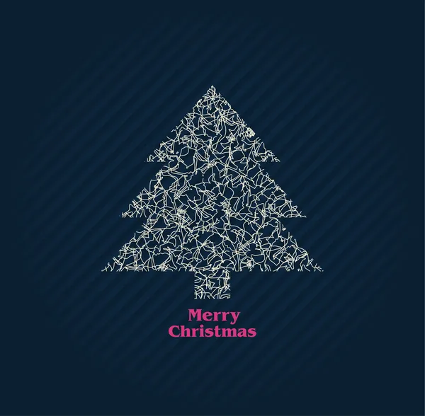 クリスマス カードのツリー — ストック写真