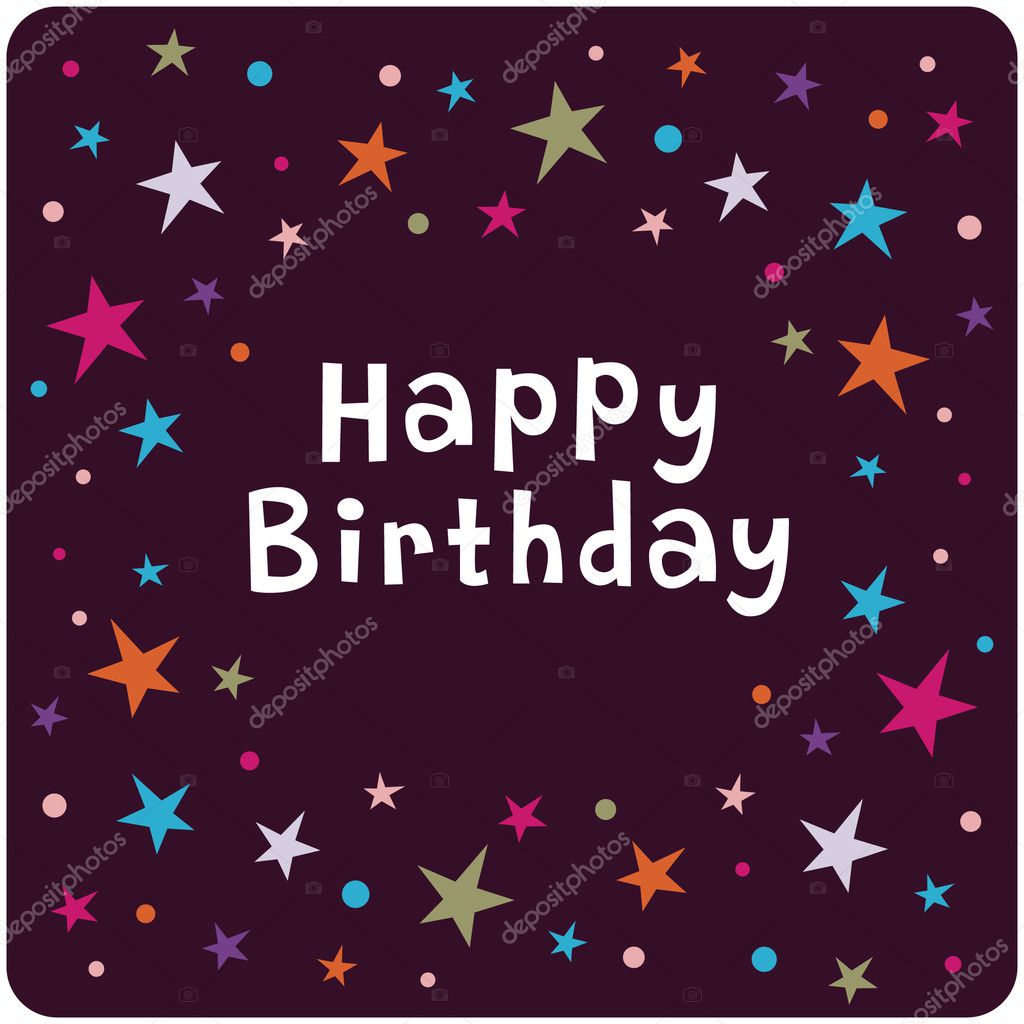 star background birthday card stock photo vector_rgb 2427641 star birthday card