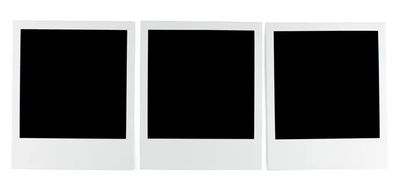 Tři fotografie polaroid — Stock fotografie