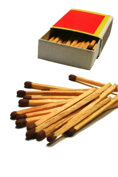 Matches and matchbox — Stock Photo, Image