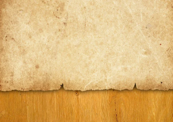 Vinobraní papír na dřevo — Stock fotografie