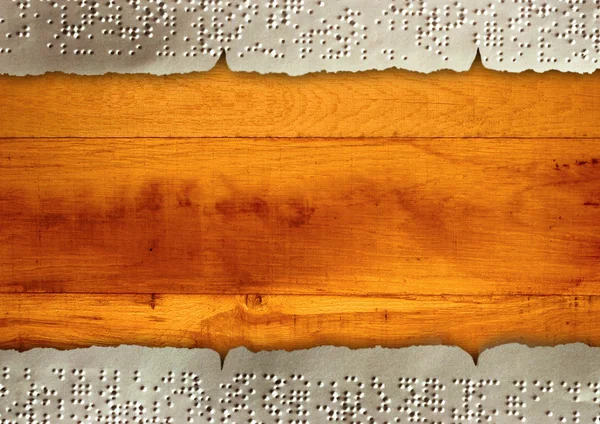 Papeles vintage sobre madera — Foto de Stock