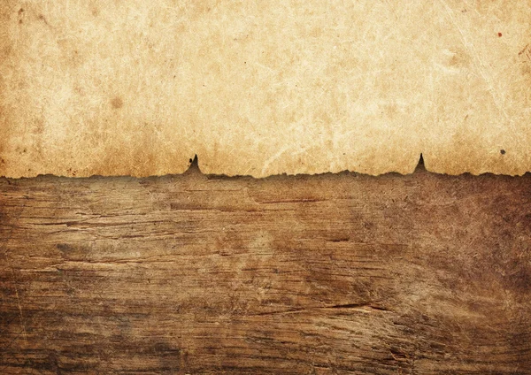 Papel vintage sobre madera — Foto de Stock