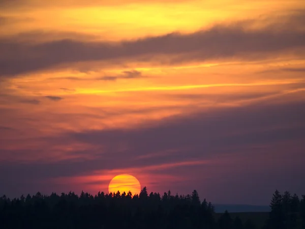 Stock image Romantic colorful sunset