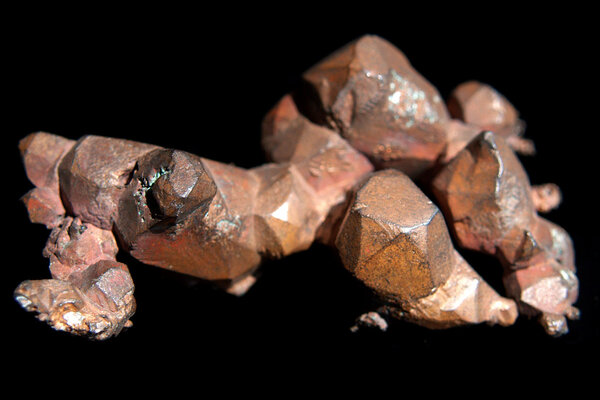 Natural copper crystals