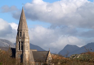 Clifden church, Ireland clipart