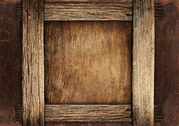 Vintage houten frame — Stockfoto