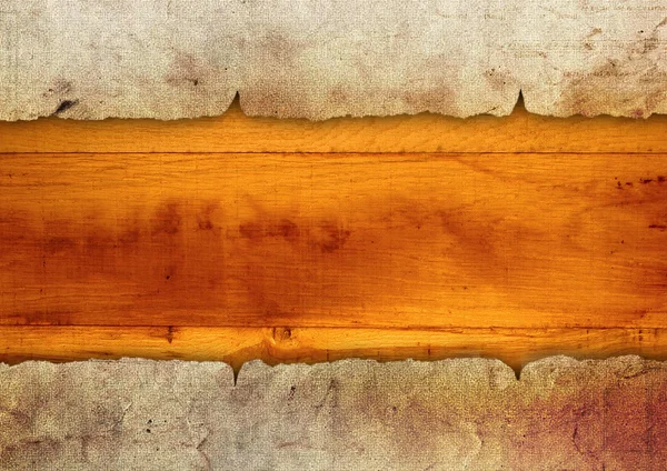 Vieux papier sur bois — Photo