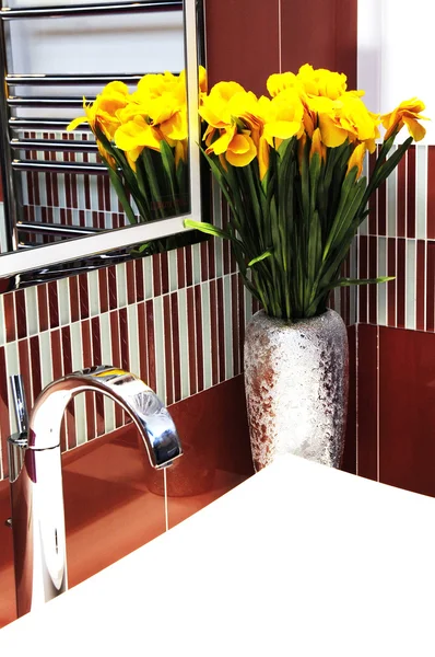 stock image Clean basin with flower