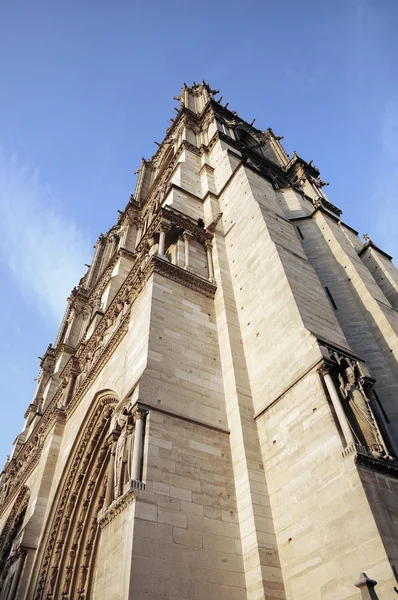 Notre Dame desen yapı kule — Stok fotoğraf