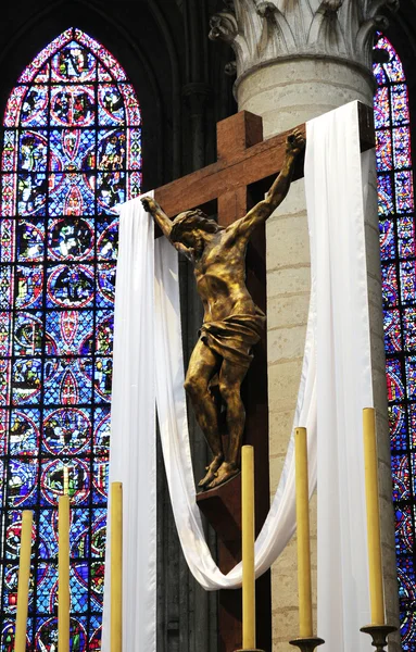 Jesus sacrifice on cross — Stock Photo, Image