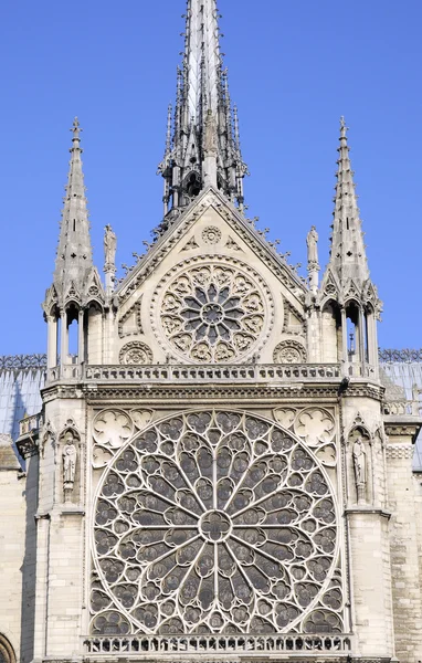 Patrón de construcción de Notre dama de París — Foto de Stock