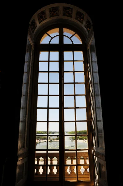 Big window of royal palace — Stock Photo, Image