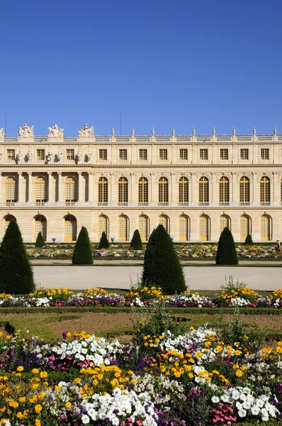 ヴェルサイユの庭園と宮殿の建物 ロイヤリティフリーのストック写真