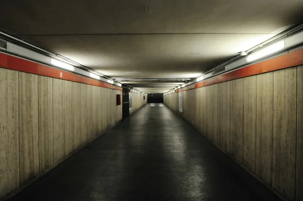 stock image Endless tunnel of metro