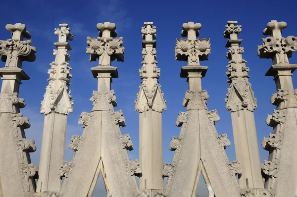 밀라노 대성당의 건축 양식 — 스톡 사진