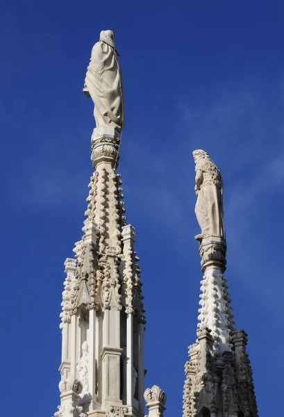 Christian Statues of Milan cathedral — Stock Photo, Image