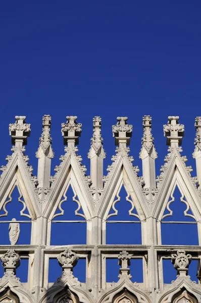 Decoración en la catedral de Milán — Foto de Stock