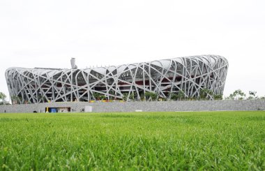 Bird nest stadium in Beijing Olympic clipart