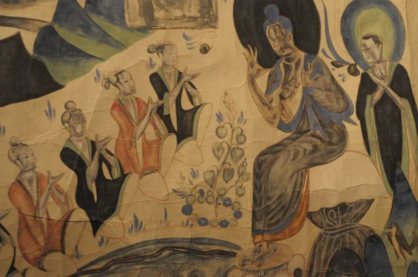 Ο Βουδισμός ζωγραφική του dunhuang grottoes — Φωτογραφία Αρχείου