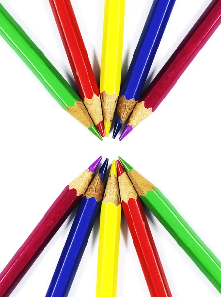 Kleurrijke potlood voor tekening — Stockfoto