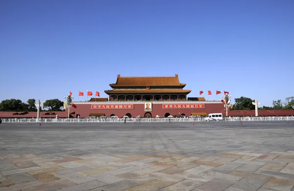 Verbotene Stadt und Tiananmen-Platz — Stockfoto