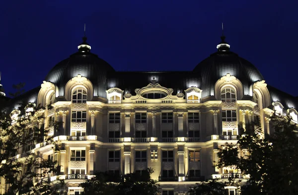 stock image Classic building at night