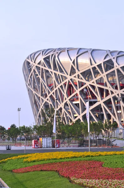 Stade nid d'oiseau à Pékin Olympic — Photo