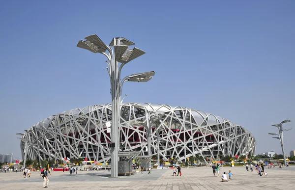 Ptak gniazdo stadion w Pekinie Igrzysk Olimpijskich — Zdjęcie stockowe