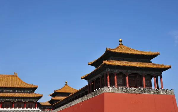Bau einer verbotenen Stadt in Peking — Stockfoto