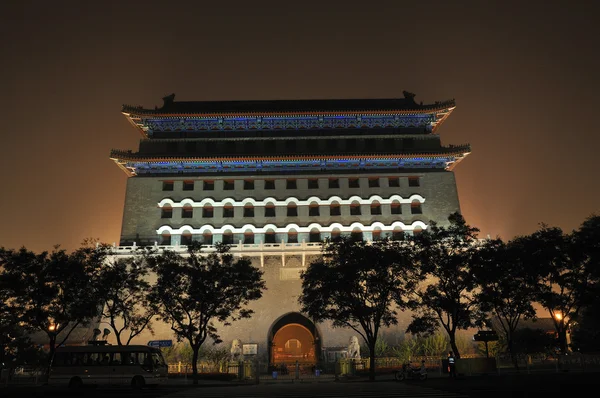 Landmark qianmen kapu a pekingi — Stock Fotó