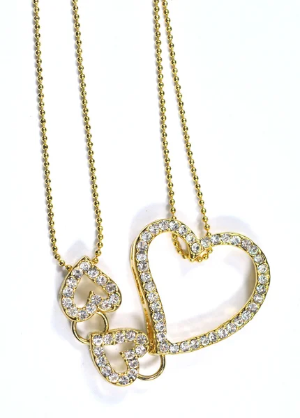 Κοσμήματα με σχήμα καρδιάς — Φωτογραφία Αρχείου