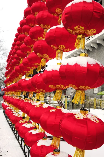 Lyktor dekoration i festival i Kina — Stockfoto