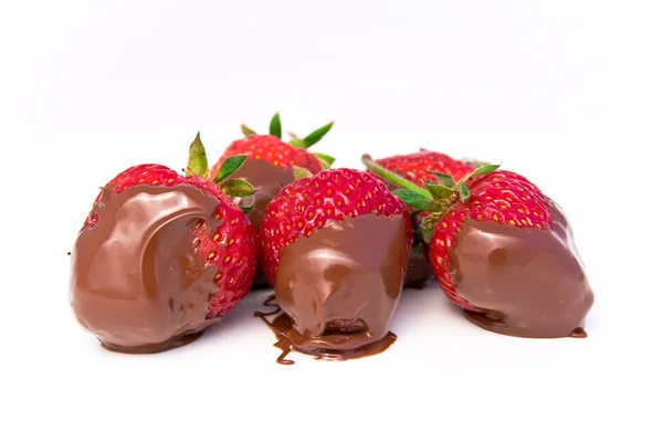 stock image Strawberry in chocolate