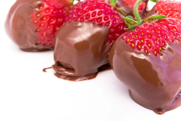 stock image Strawberry in chocolate