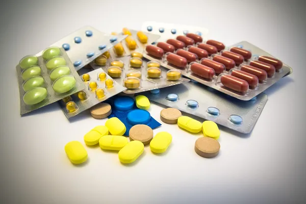 Tabletták Stock Fotó