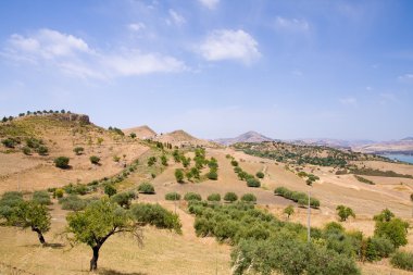 Sicilian landscape clipart