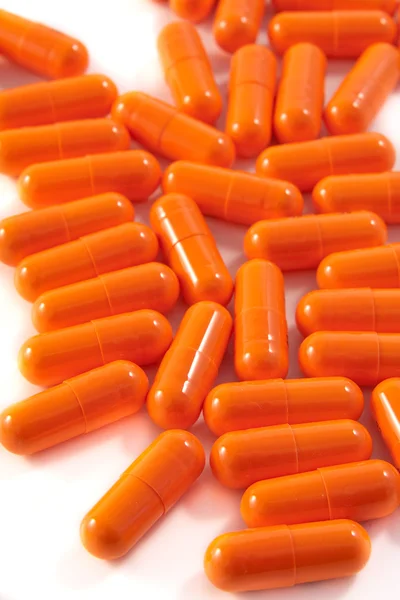 Bündel orangefarbener Pillen — Stockfoto