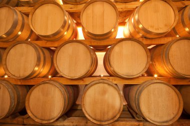 Wine barrels clipart