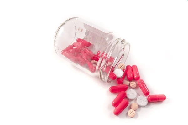 Manojo de píldoras rojas — Foto de Stock