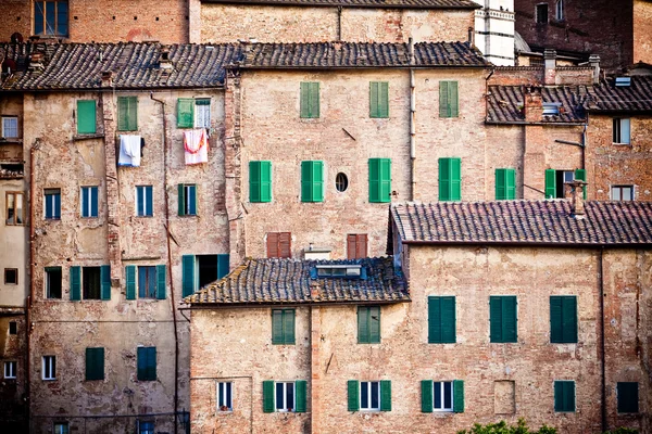 Siena arquitetura histórica — Fotografia de Stock