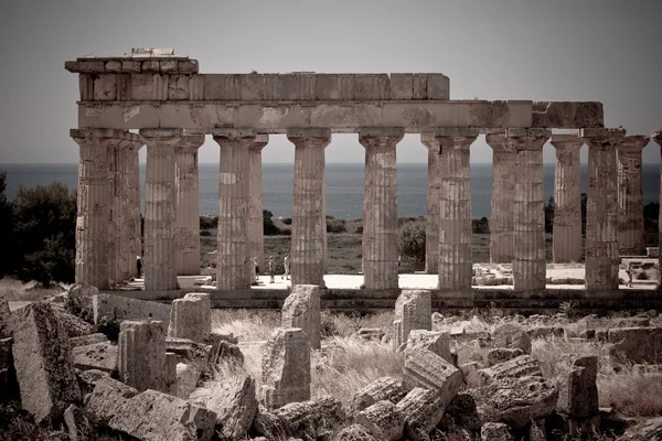 Griekse tempel in selinunte — Stockfoto
