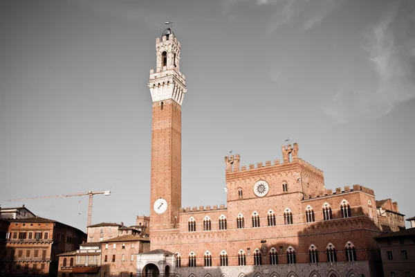 Siena arquitetura histórica — Fotografia de Stock