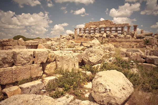 Řecký chrám v selinunte — Stock fotografie