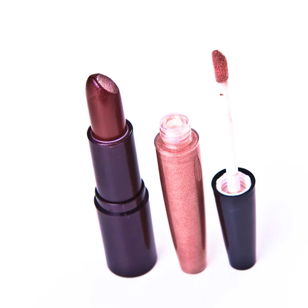 Lipstick with lip gloss — Stock Photo, Image