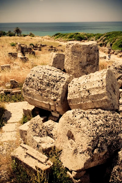 Grekiskt tempel i selinunte — Stockfoto